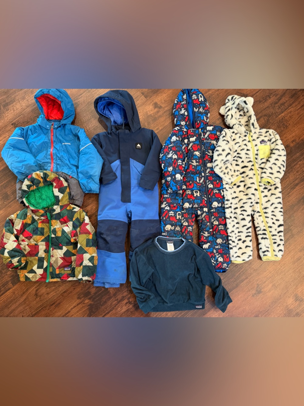 2/3t winter bundle Patagonia Burton Columbia. Read carefully!